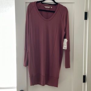 Athleta nirvana v-neck sweatshirt dress
